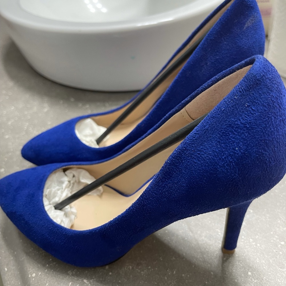 Blue shoes